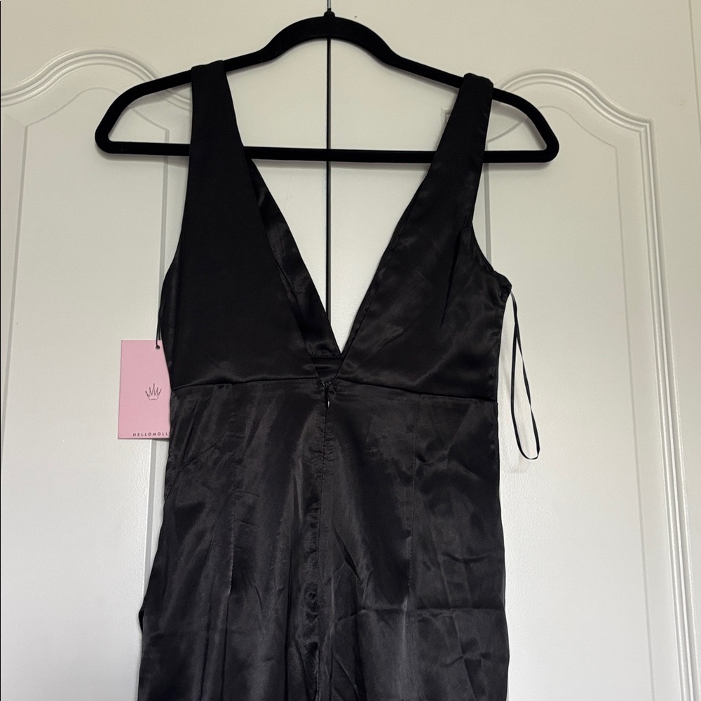 NWT Hello Molly Elegant Black Midi Evening Dress - Picture 7 of 14